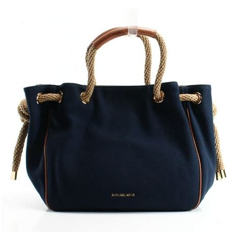 MICHAEL Michael Kors Dalia Large Shoulder Tote (Navy)